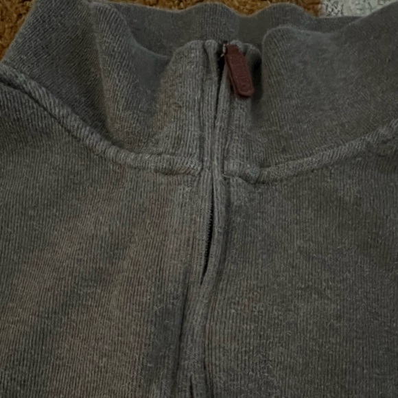 Vintage Polo by Ralph Lauren 1/4 Zip Sweatshirt Sage Green - Picture 8 of 9